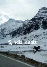 Digital Image Picture Photo Pic Sissu Valley India snow mountains clouds SIS 028