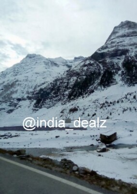 Digitalbild Bild Foto Pic Sissu Tal Indien Schnee Berge Wolken SIS 028
