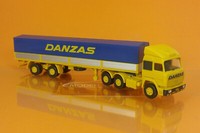 "Wiking 051703 Iveco Pritschensattelzug \"Danzas\" 1:87 Neu Modellauto"