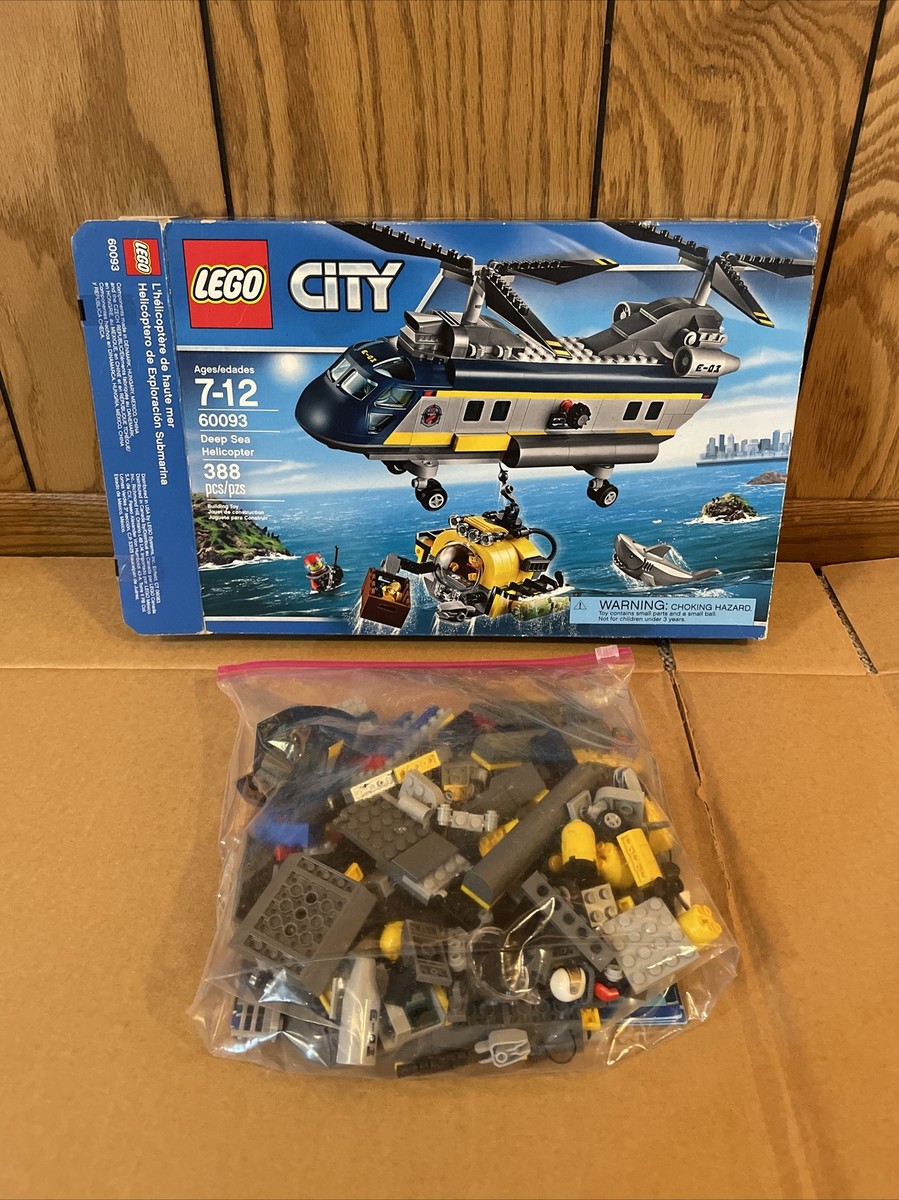2015 Lego CITY 60093 Deep Sea Helicopter w/Box & Manual | eBay
