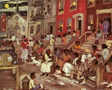 Midsummer Night in Harlem Palmer Hayden African American Art Archival Print