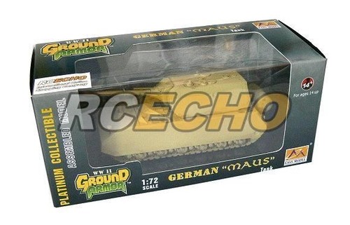 EASY MODEL Military Model 172 German MAUS Tank Finished 36206 E6206 EASY MODEL Military Model 172 German MAUS Tank Finished 36206 E6206