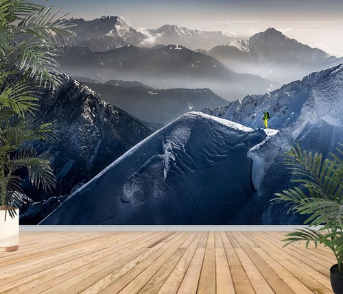 Photo Wall Mural-MOUNTAIN ALPS-(8182)-NON WOVEN-Wallpaper-Landscape Nature XXL - Picture 3 of 6