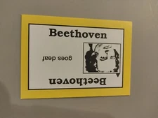 PERSPECTIVE Time Line Game BEETHOVEN 1992 card used History free ship