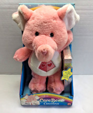 NEW 2004 Care Bear Cousins  Lotsa Heart Pink  Elephant  12" Plush & Cartoon VHS