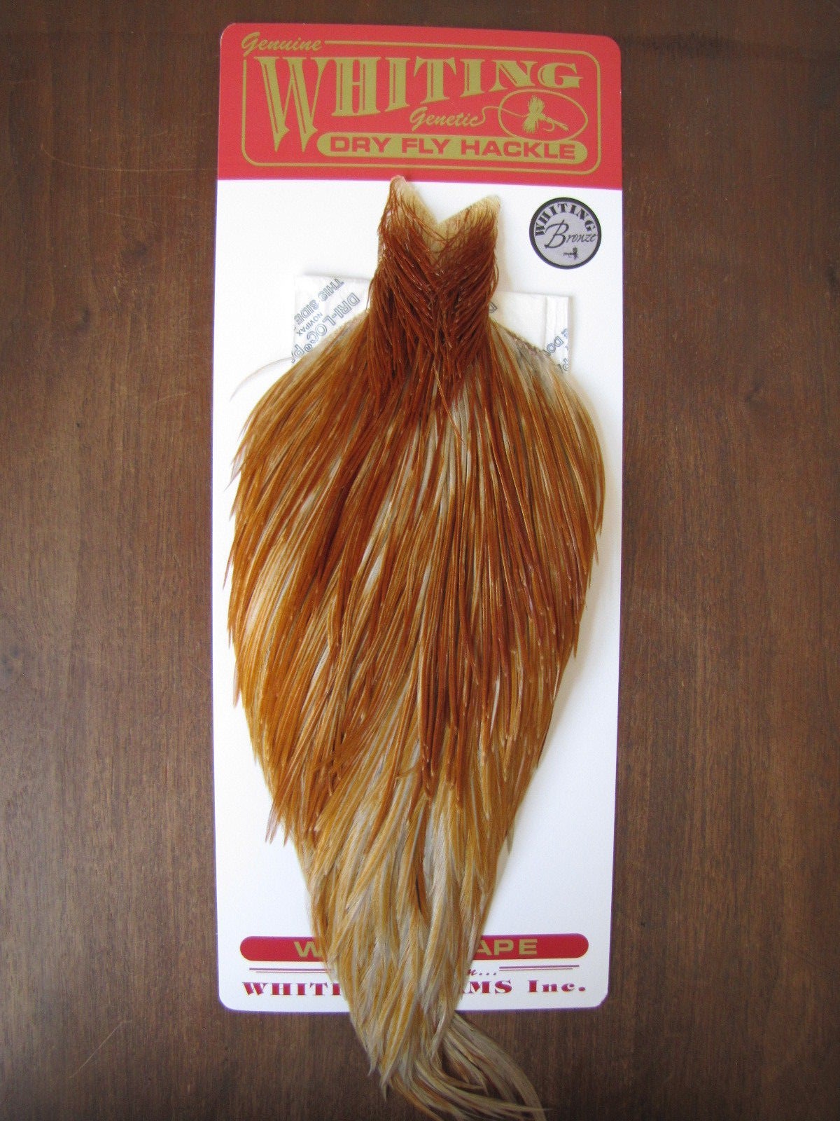 Fly Tying Whiting Bronze Rooster Cape Medium Ginger A Fly Tying Whiting Bronze Rooster Cape Medium Ginger A