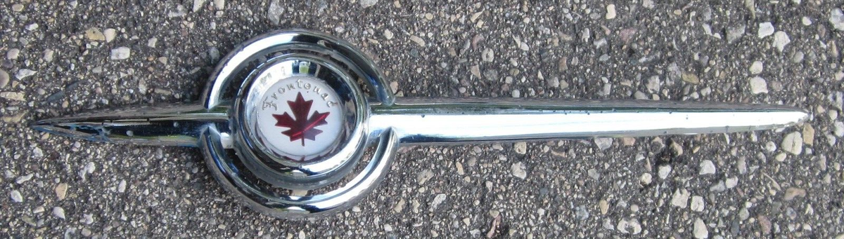 1960 Frontenac Front Fender Emblem Trim Used Orig Canada Falcon
