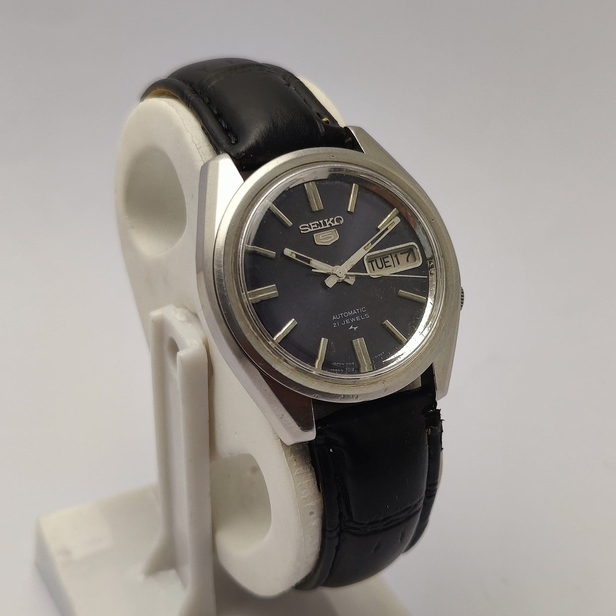 Seiko 5 Automatic 7019-7100 Blue Dial Vintage Men's Watch