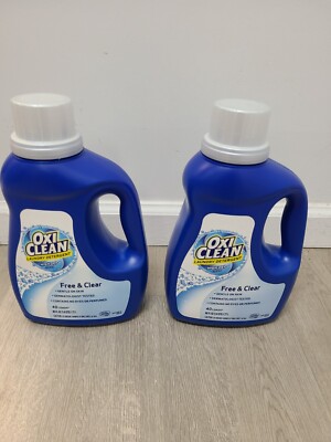 OxiClean  High Def  Clean Free & Clear Laundry Detergent 60 fl. oz. Jug 2 Pack!