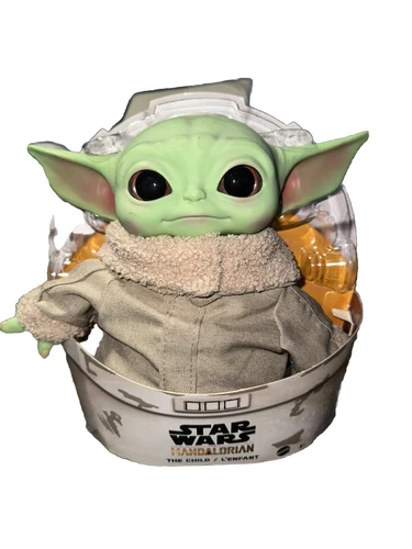 Star Wars Mandalorian The Child Baby Yoda Grogu Plush Toy Doll 11” Brand New