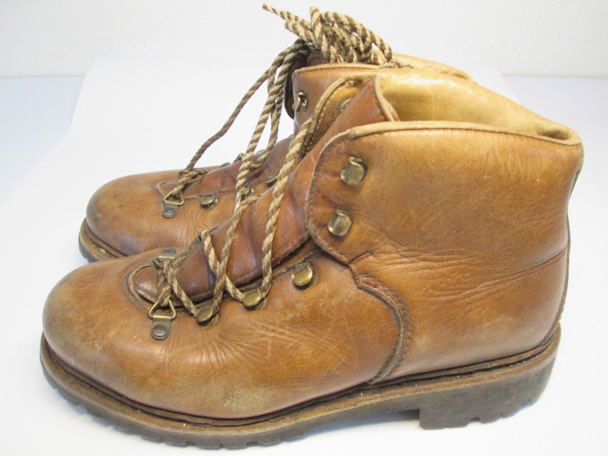 Raichle Womens Size 6 Boots Brown Mountaner Vintage Lace Up 