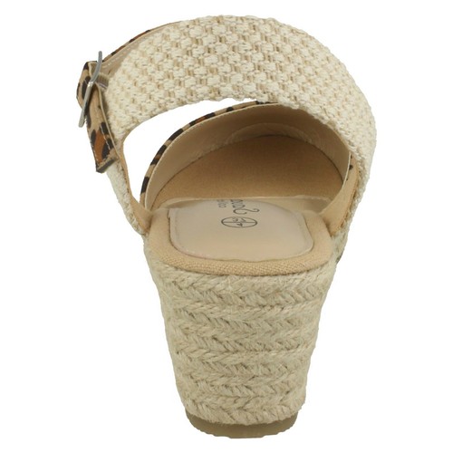 Ladies Savannah Mid Rope Wedge Espadrilles: F2R274 - Picture 5 of 9