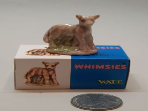 Geo. Statuetta miniatura porcellana agnello Wade England - Foto 1 di 3