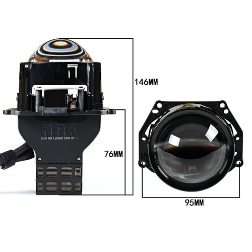 NHK Laser Bi LED Projector Lens 130W 6000K 3.0'' Headlight Retrofit Universal - Picture 6 of 8
