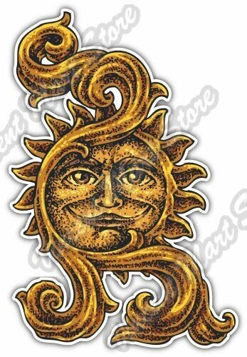 "Sun Day Light Lächelnde Sonnenanlage Energie Auto Stoßstange Vinyl Aufkleber Aufkleber 3,5""x5" - Bild 1 von 1