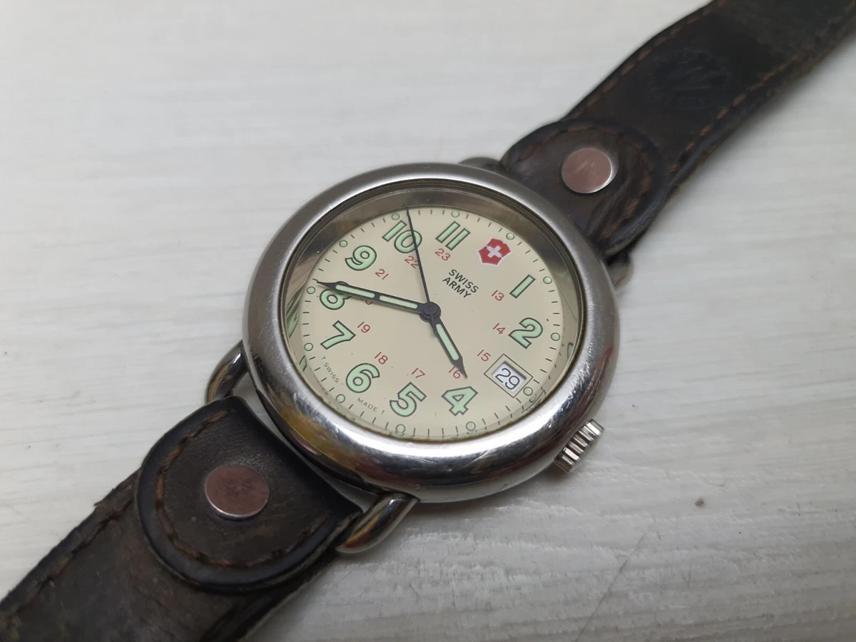 Vintage Collectible Swiss Made Swiss Army Military Watch 1980 s