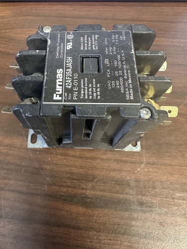 Siemens Furnas 3-Pole 25A 24V Coil Definite Purpose Contactor 42AF35AJASH E-0110 - Picture 5 of 7