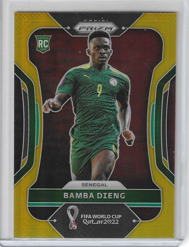 Bamba Dieng- 2022 Prizm Fifa World Cup Qatar - Gold RC /10 - Senegal