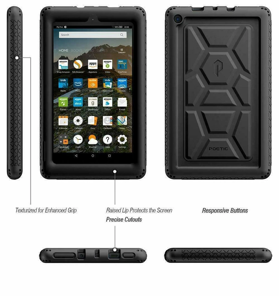 For Amazon Fire 7 9th Gen 2019 Tablet Case Washable Silicone Cover - Image 4 of 4