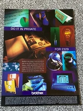 Collectable Vintage 1997 Magazine Advert Picture Brother Word Processor Ad 90's