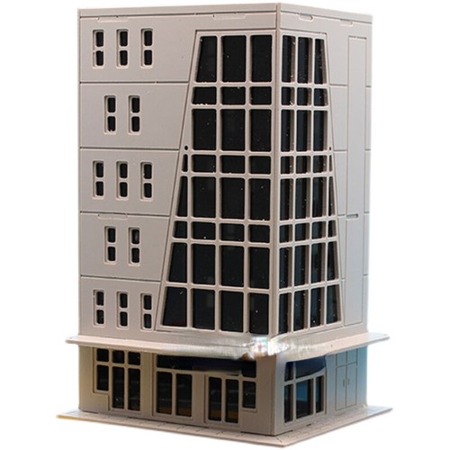 1/50-150 HO/N Scale Outland Railway Model City House Office Building Scene Model - Picture 9 of 14