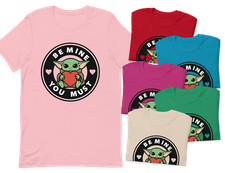 Camiseta unisex de manga corta Be Mine You Must regalo de San Valentín S,M,L,XL,2X,3X,4X