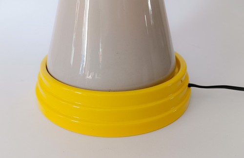 ♥ MAS KERAMIK BASIS FÜR TISCHLAMPE VINTAGE 90ER MEMPHIS SOTTSASS STIL - Bild 2 von 6