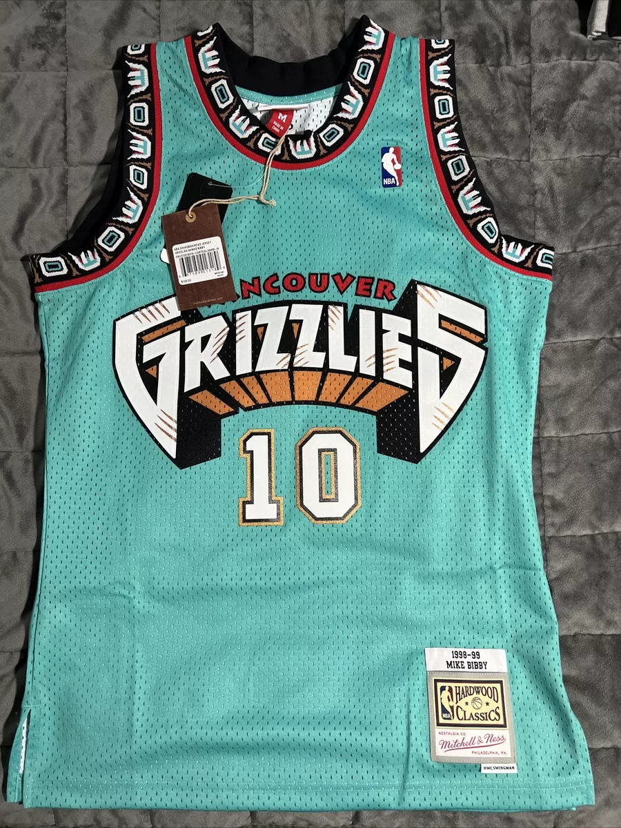 Women's Mitchell & Ness Vancouver Grizzlies NBA Mike Bibby Basketball Jersey