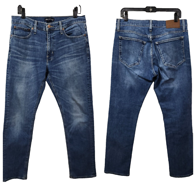 デニム+ジーンズ J.CREW / MERCANTILE JEANS NON WASH DENIM J.Crew Mercantile Flex Men's Denim Blue Jeans Straight Fit Size