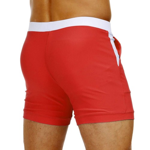 Mens Swimwear Swim Trunks Quick Dry Mesh Lining Beach Shorts Square Board Shorts - 第 21/60 張圖片