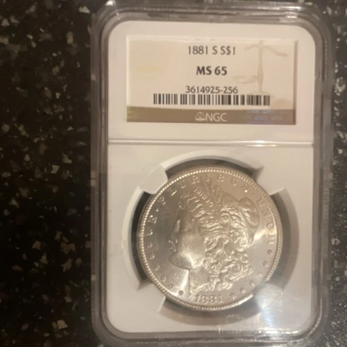 1881 S Morgan Dollar San Francisco NGC MS65 $1 90% Silver Business Strike