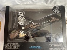 Star Wars The Black Series 6  Speeder Bike with Biker Scout Hasbro 2014