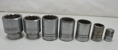 Proto 7pc USA 3/4'' 12 Point SAE Socket Set  7/8, 1-1/4'',1-5/16,1-7/16,1-1/2