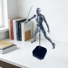 Supporto Bambola Regolabile Espositore Base Metallo Pp Sostegno Modello Stabile