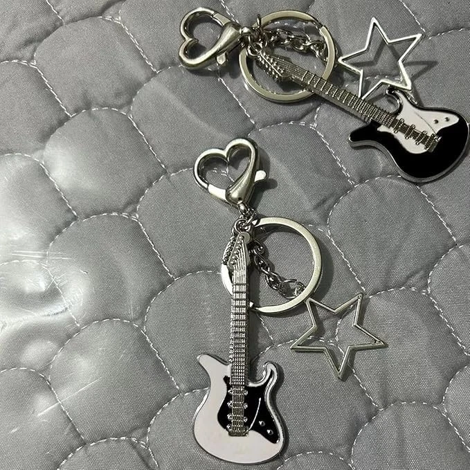 Llavero Love Heart Star para guitarra Harajuku Y2k Foto 4 de 4