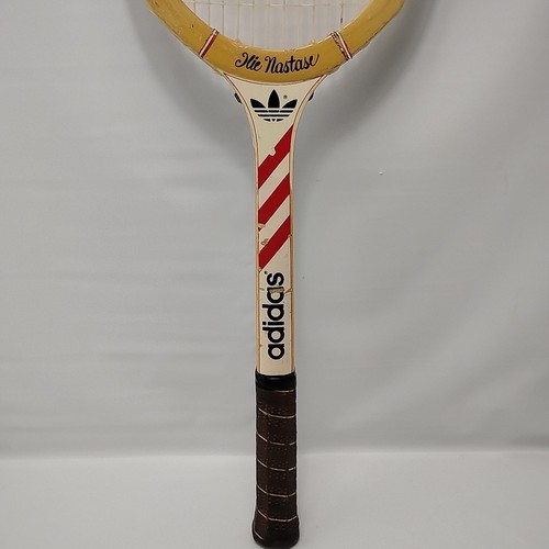 Vintage Adidas Llie Nastase ADS 040 Pair Of Wooden Tennis Rackets - Picture 6 of 16