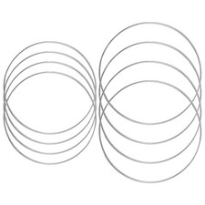 8 Pcs Metal Floral Wreath Hoops, 10/12 Inch Dream Catcher Macrame Rings Silve...