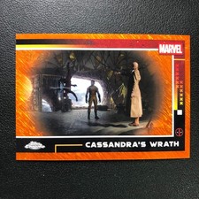 2025 Topps Chrome Marvel Deadpool Cassandra's Wrath Orange Shimmer /25