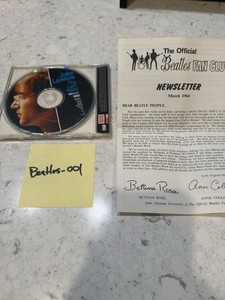 Beatles Official Fan Club Newsletter March 1964 + John Lennon CD Lot