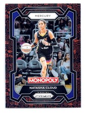 Natasha Cloud 2024 Panini Prizm Monopoly WNBA #11 Classic Icons Red Prizm