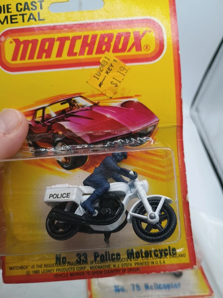 1980 MATCHBOX NO. 33 POLICE MOC DIE CAST MOTORCYCLE - Image 4 of 4