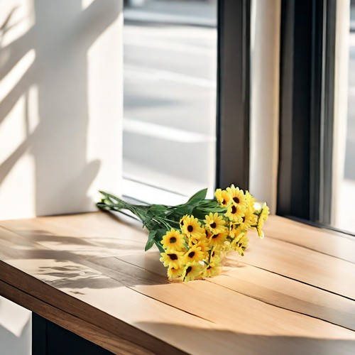 Vibrant 2pcs Plastic Sunflower Bouquets 24 Artificial Sunflowers Included - Picture 8 of 24