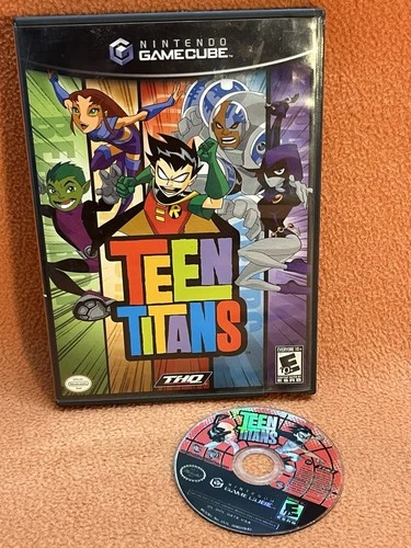 Teen Titans Nintendo GameCube Black Label Tested Game & OEM Case!