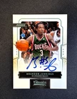 2009-10 Panini Classics Brandon Jennings RC Auto On Card #168 Bucks #d 63/499