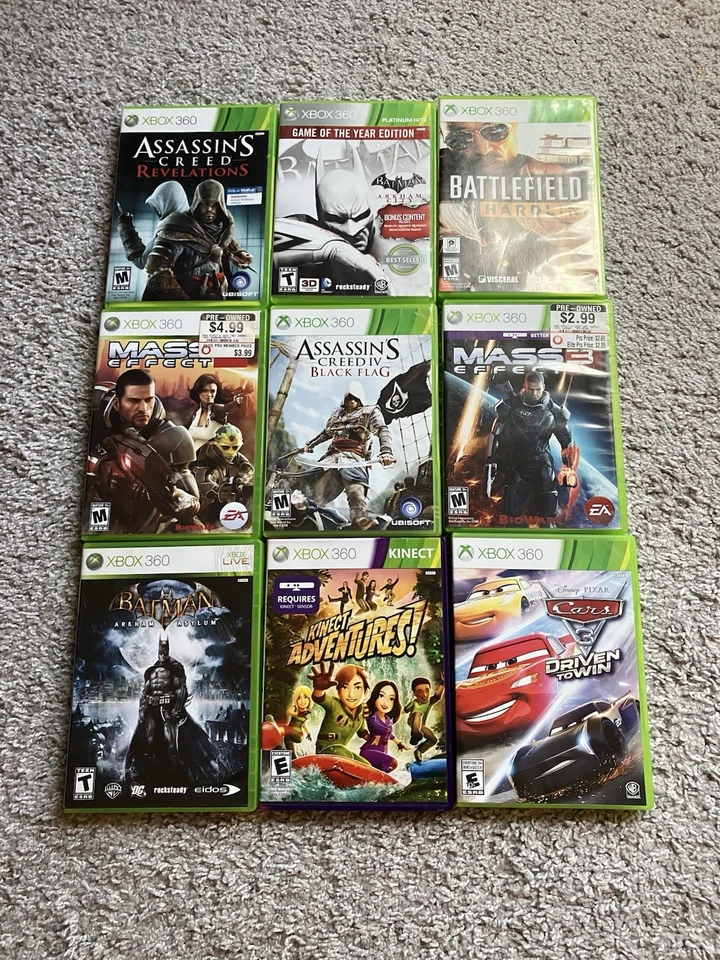 Lote de 17 juegos Xbox 360, Sims, Halo, Just Dance, Skyrim, Batman Arkham, PROBADO Foto 3 de 4