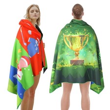 Golf Microfiber Towel, Beach, Travel, Lightweight Bath Towel, Absorbent, Blue