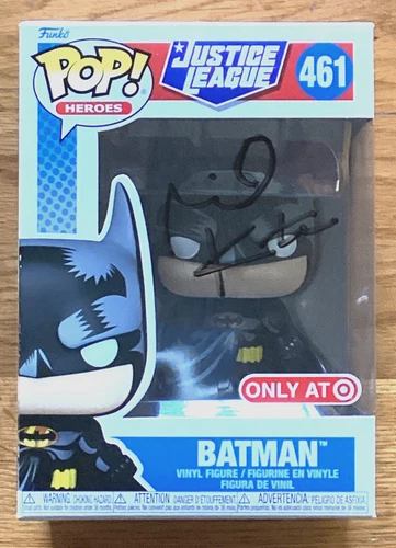 MICHAEL KEATON AUTOGRAPHED "BATMAN" FUNKO ORIGINAL 2022 POP JUSTICE LEAGUE HERO