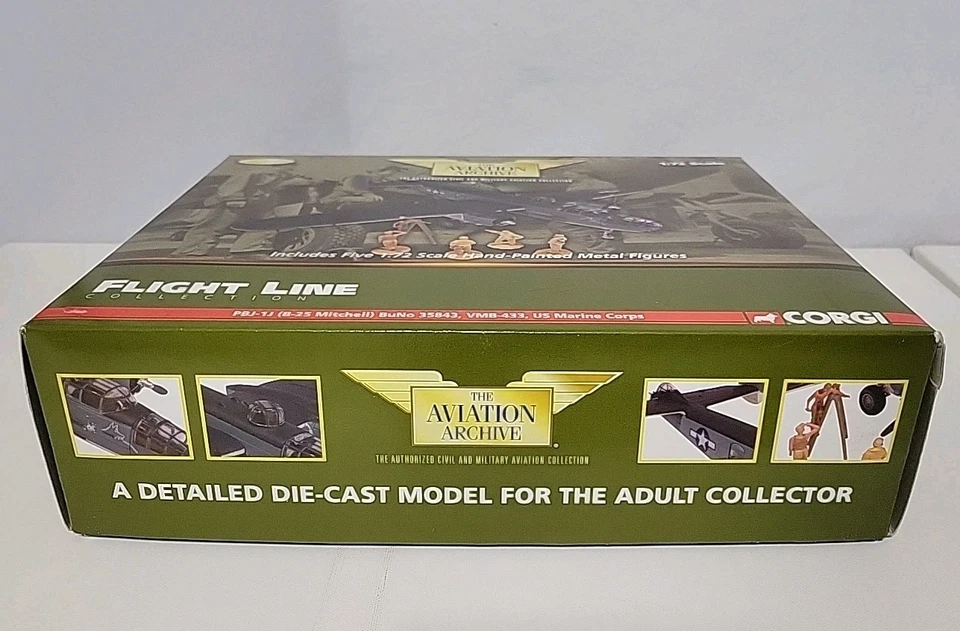 Corgi Flight Line B-25 Mitchell PBJ-1J Marines 1/72 Model Diecast US35307 - Image 2 of 4