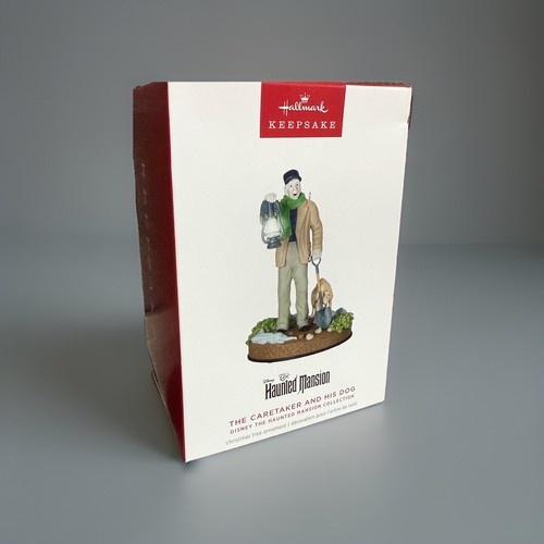 2024 Hallmark Ornament CARETAKER AND HIS DOG Disney HAUNTED MANSION Light Sound
