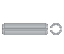 Slotted Spring Pin 1/4 x 1-1/4 SS316 PV (30 Pieces)